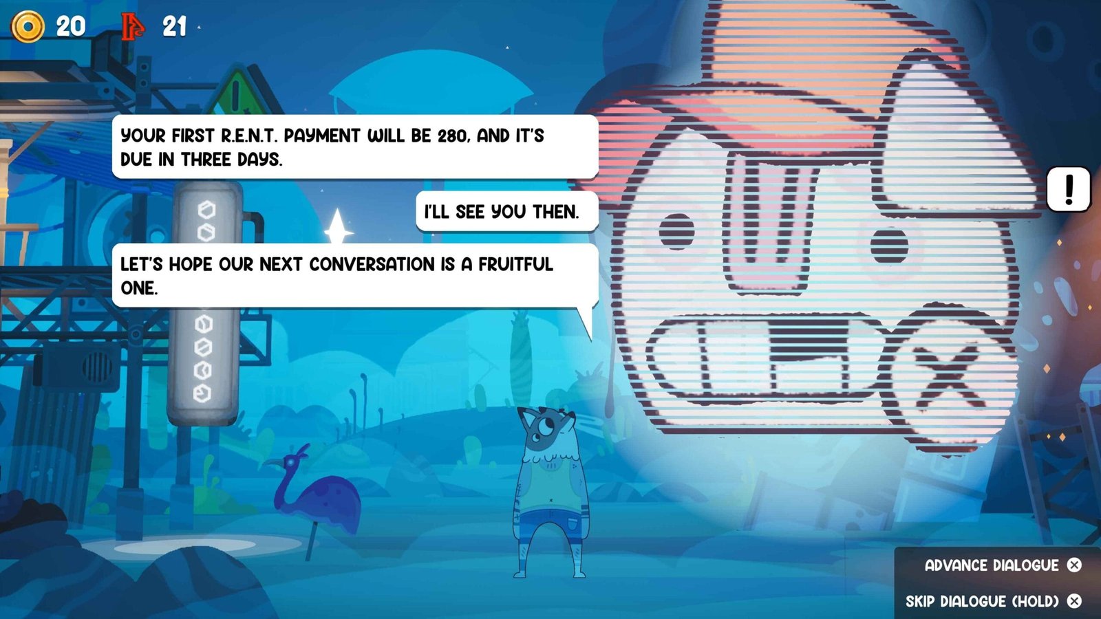 Uncle Chop's Rocket Shop Dialogue