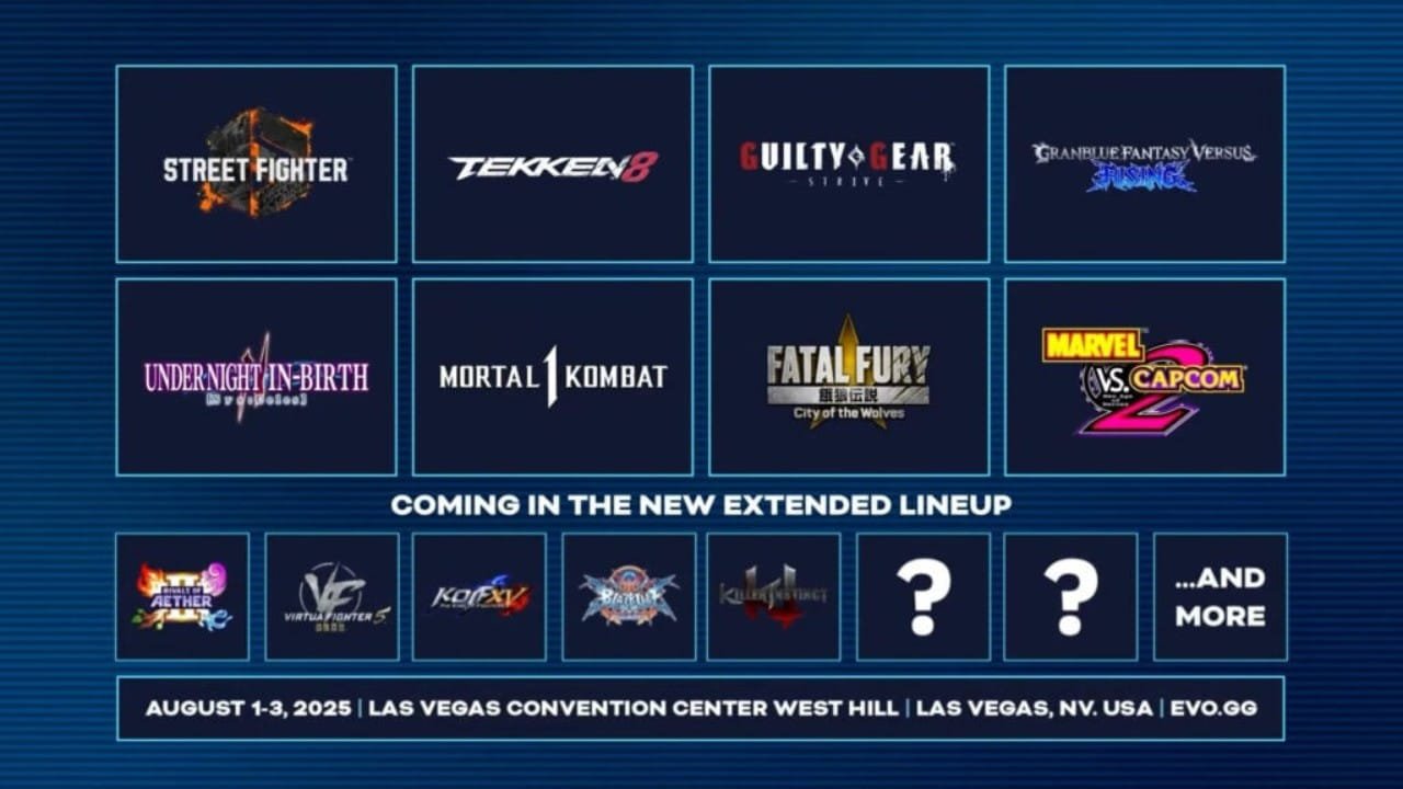 EVO 2025 lineup