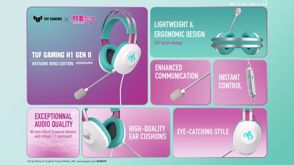 TUF Gaming H1 Gen II Hatsune Miku Edition