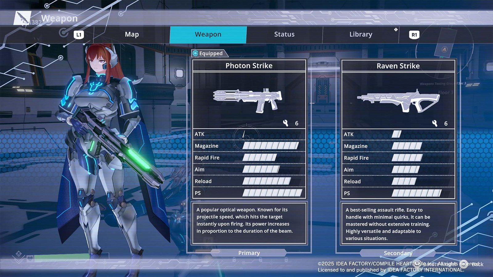 Scar-Lead Salvation Weapon Menu