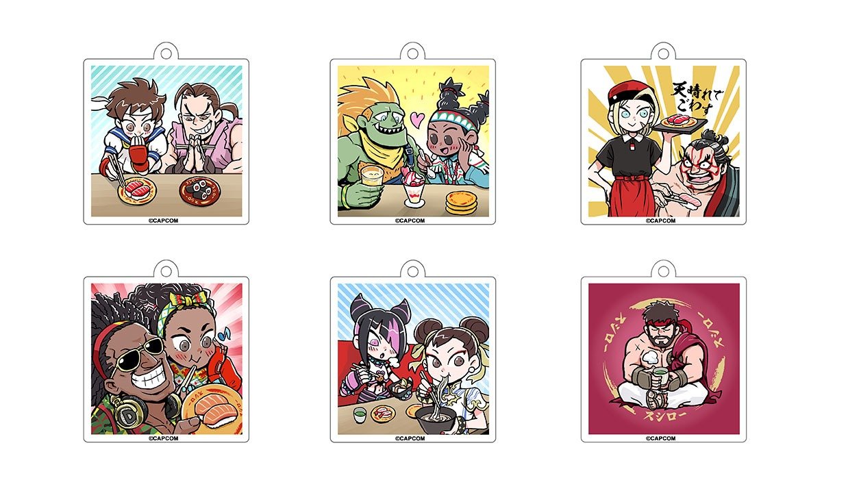 Sushiro Singapore x Street Fighter Exclusive Merchandise - Keychains