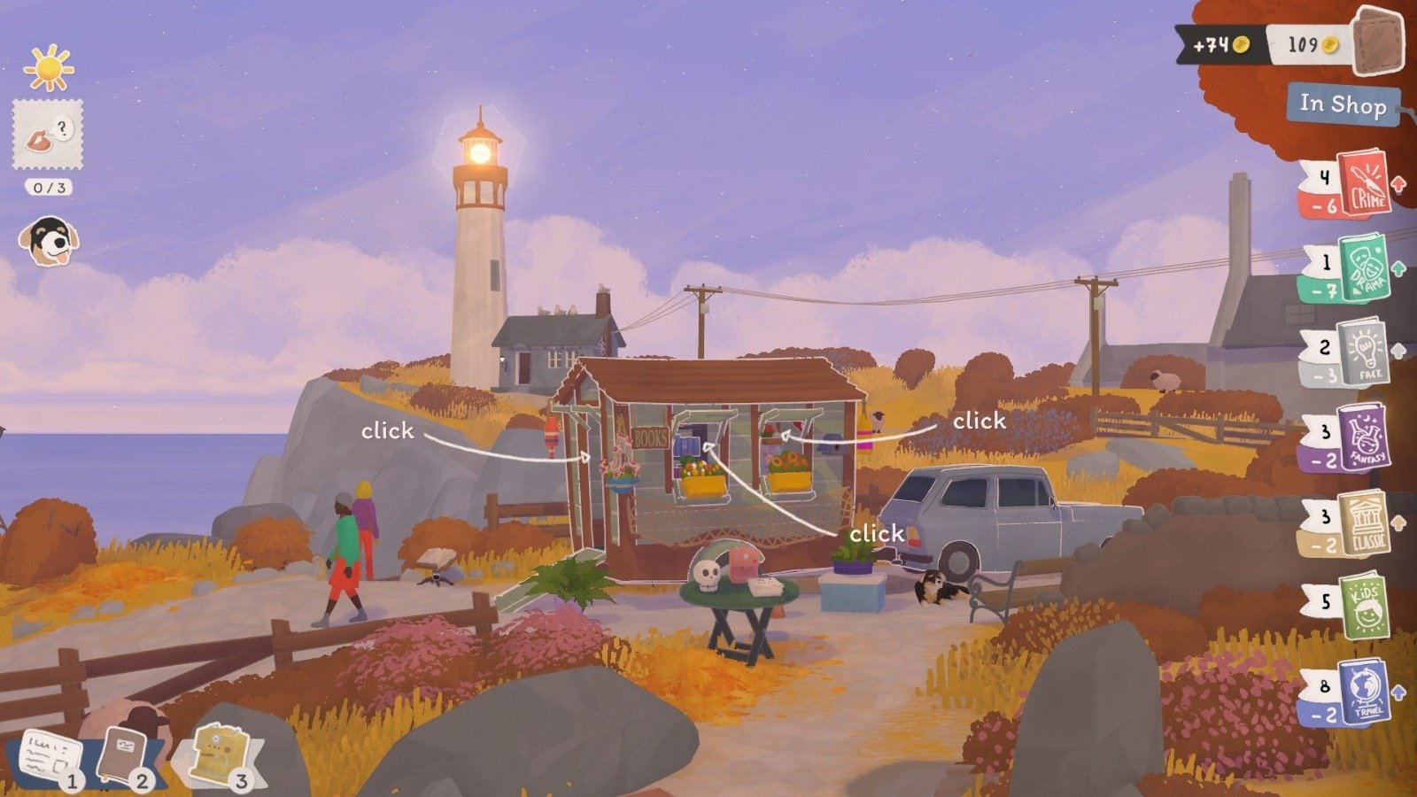 Tiny Bookshop screenshot from Autumn Year 1 (Neoludic Games)