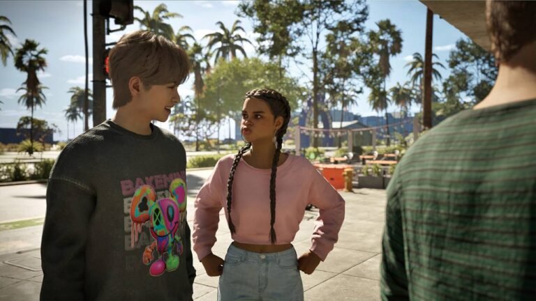 inZOI gameplay screenshot showing city environment