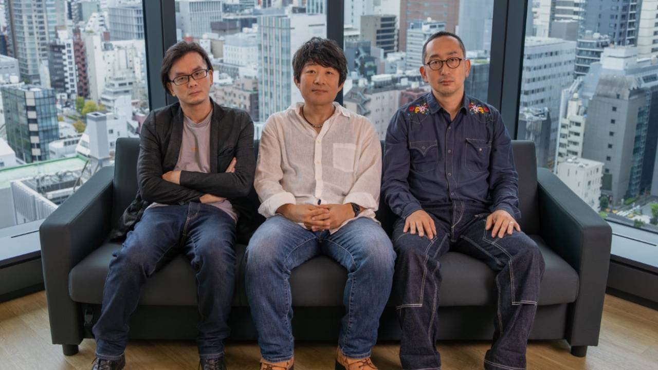 Hideaki Itsuno and the new recruits