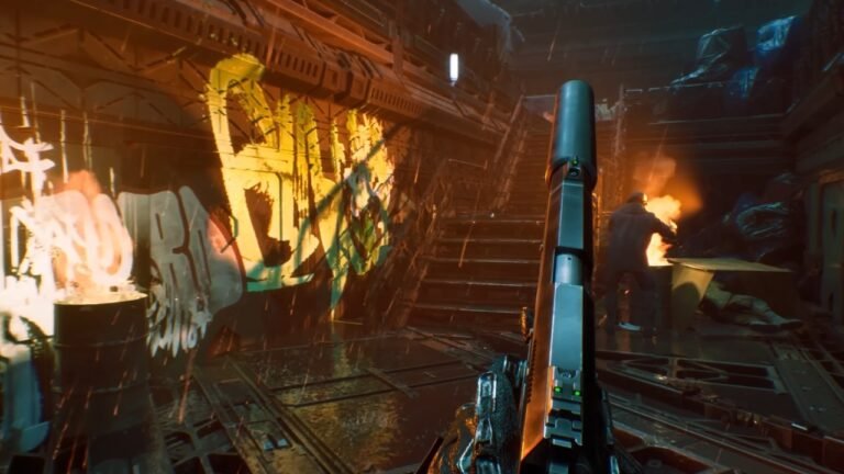 First-person combat in Neo Berlin 2087