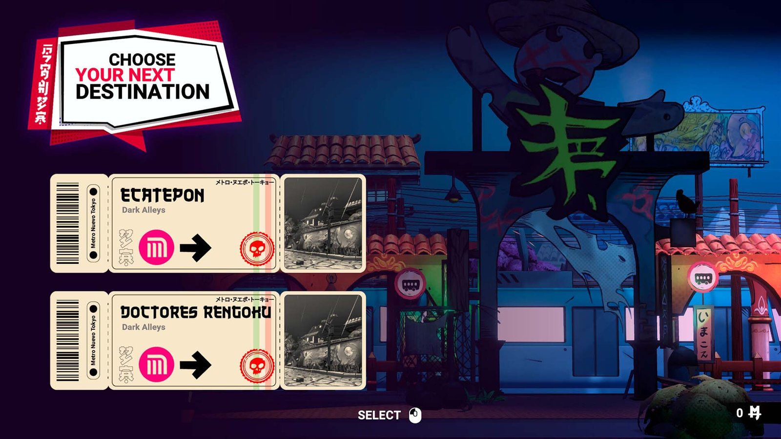 Mexican Ninja Stage Select