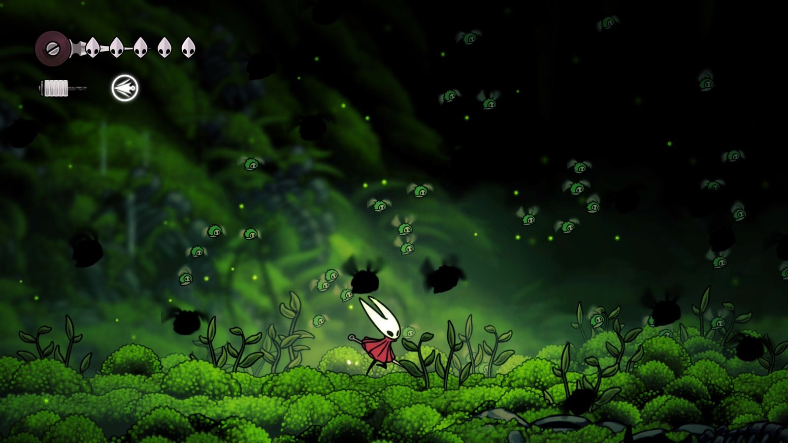Hornet runs in Hollow Knight: Silksong