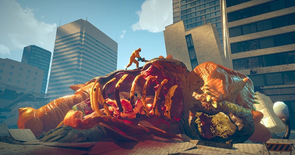 Kaiju Cleaner Simulator Announced, Turns Monster Guts into Co-op Gold