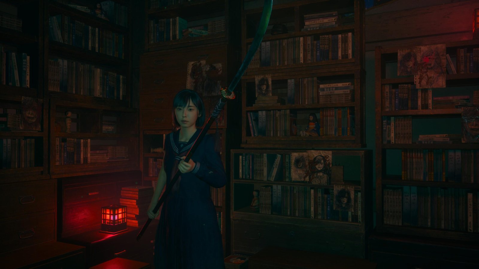 Hinako explores in Dark Shrine in Silent Hill f