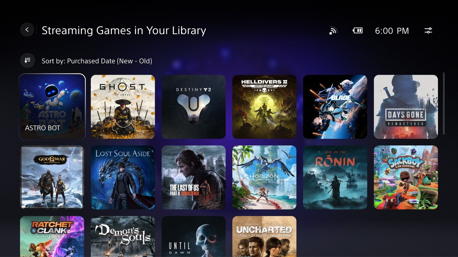 PlayStation Portal Stream PS5 Games from Your Library