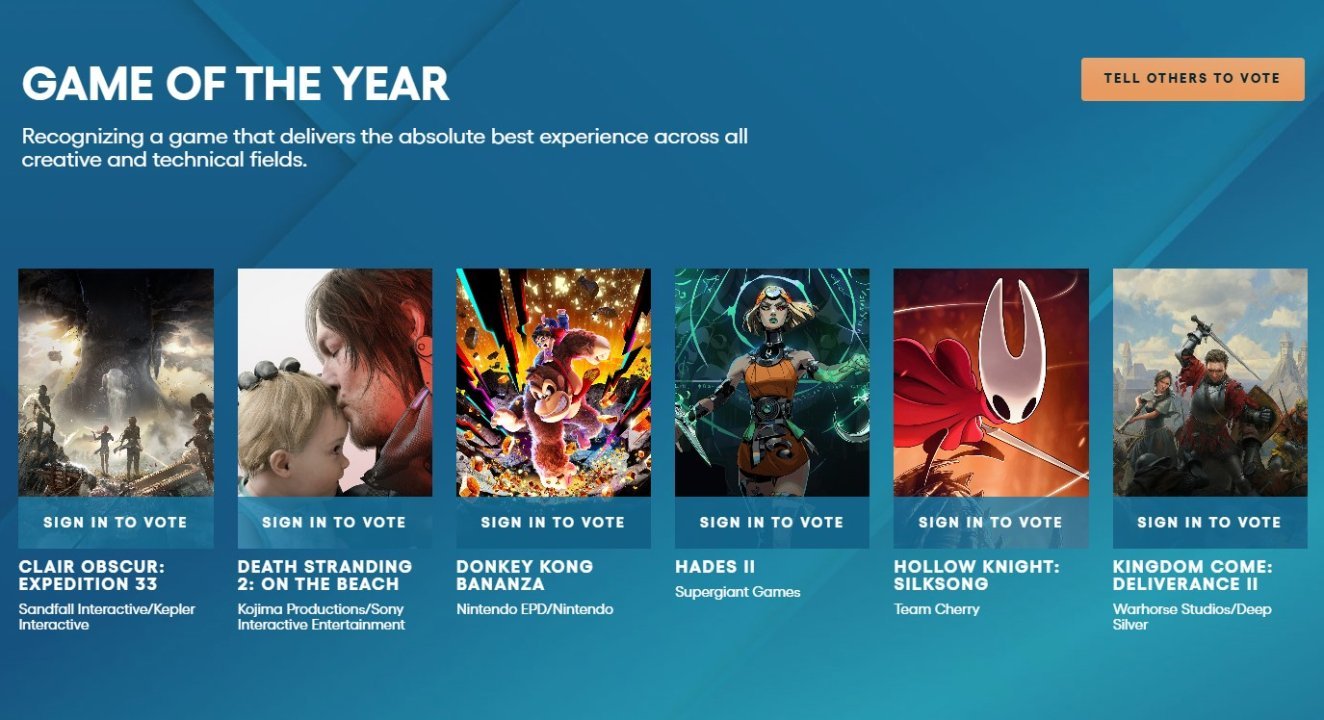The Game Awards 2025 Game of the Year