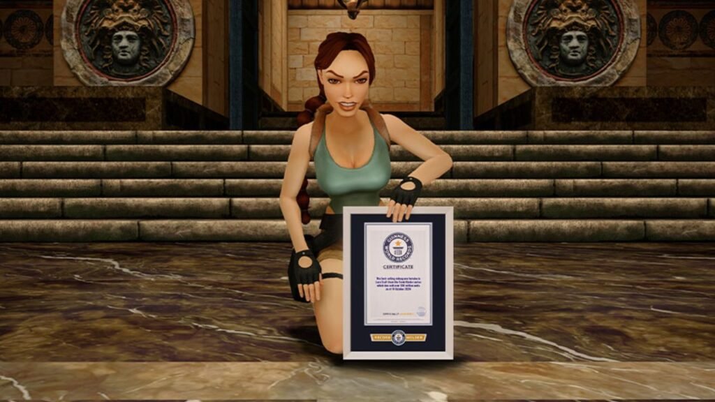 Lara Croft sets two Guinness World Records, including best-selling video game heroine with over 100 million games sold.