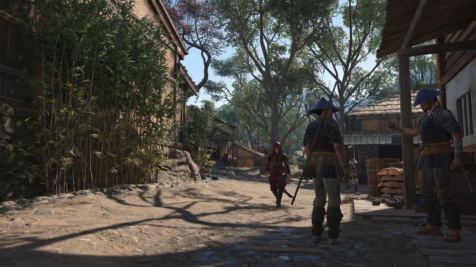 AC Shadows on Switch 2 - town street