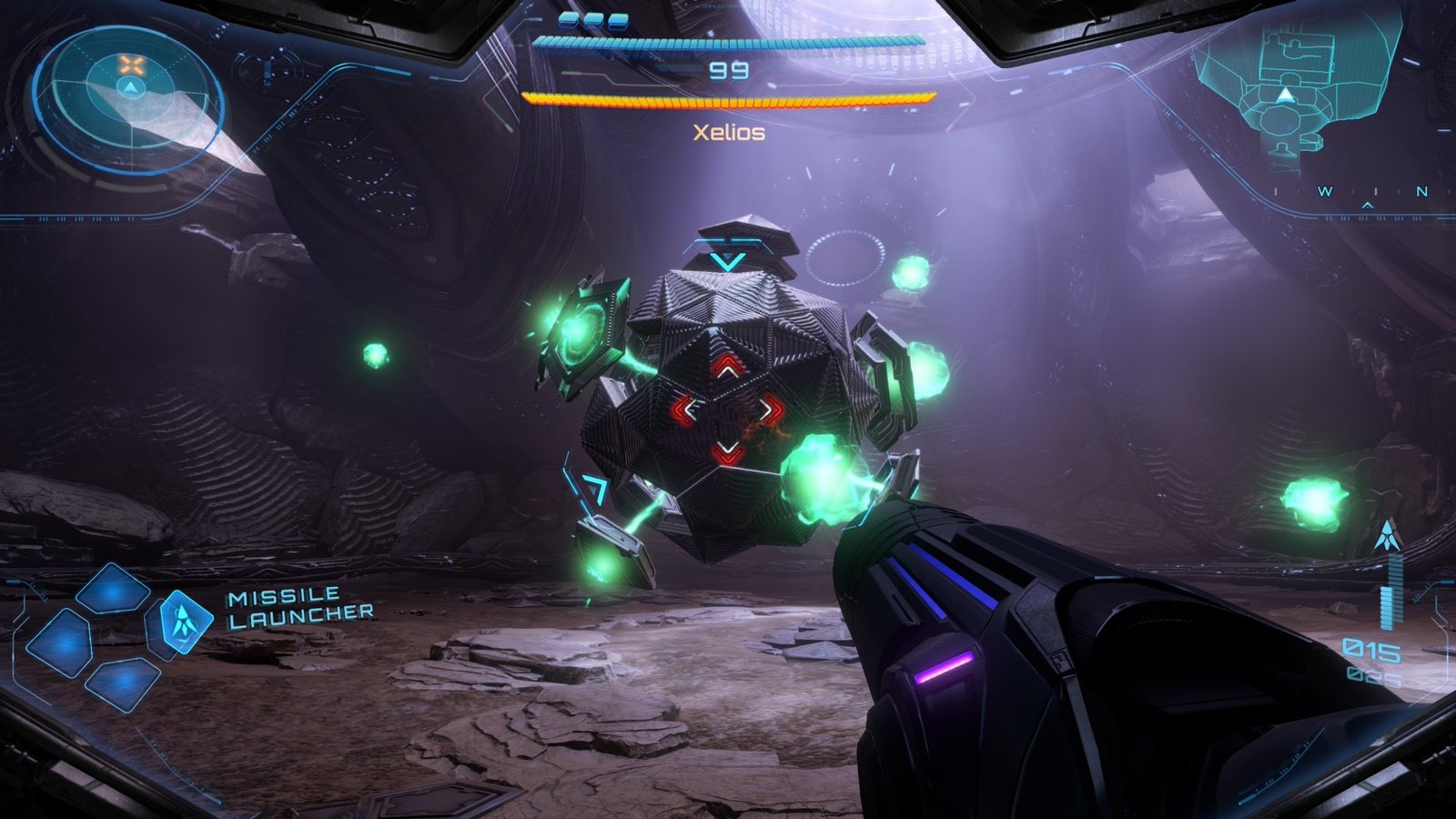 Samus fights a boss in Metroid Prime 4: Beyond