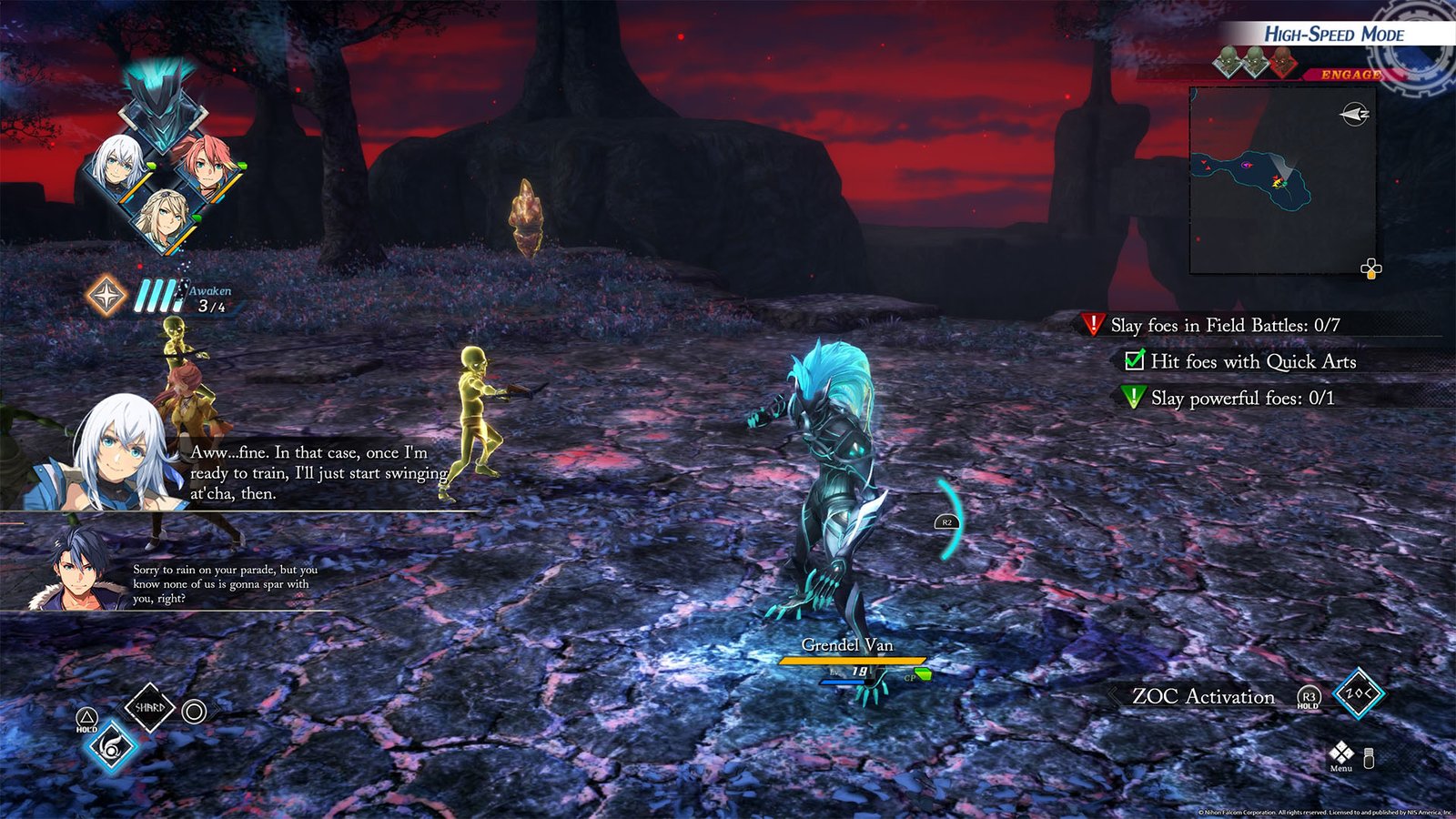 The Legend of Heroes Trails Beyond the Horizon Awakening Grendel Grim Garten Stage