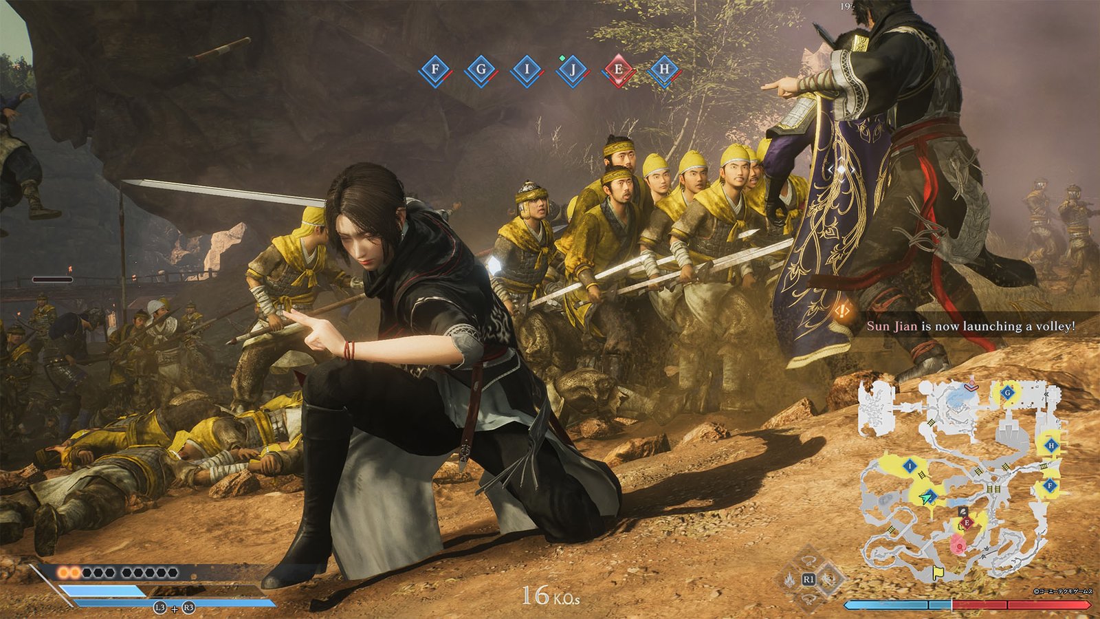 Dynasty Warriors: Origins Visions of Four Heroes Combat