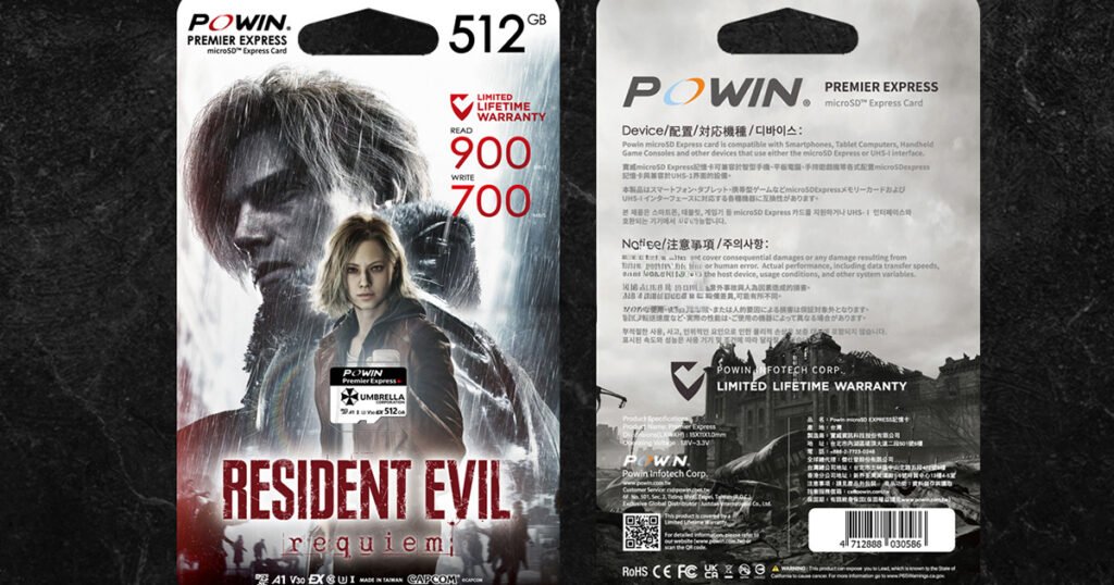 Powin & Capcom Unveil Resident Evil Requiem microSD Express Card, Perfect for Switch 2 Version