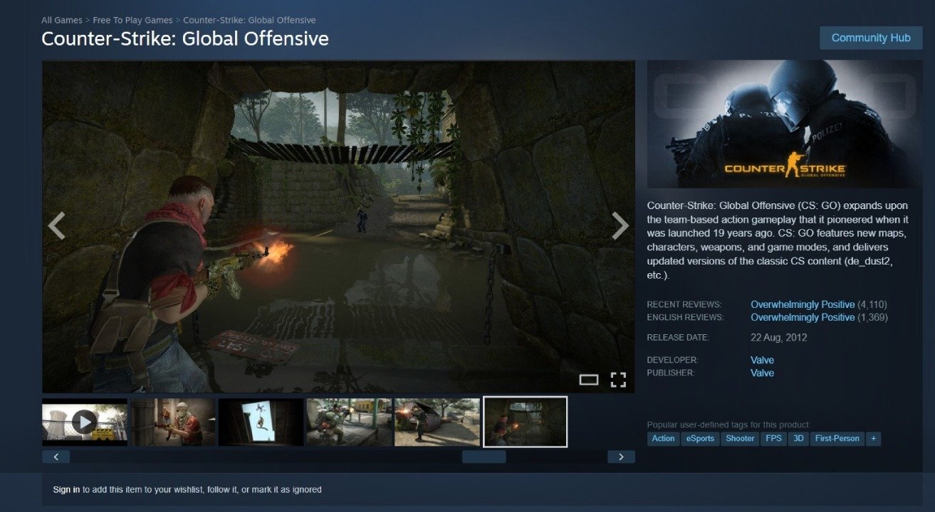 Counter-Strike: Global Offensive Returns to Steam as Unlisted Legacy Option