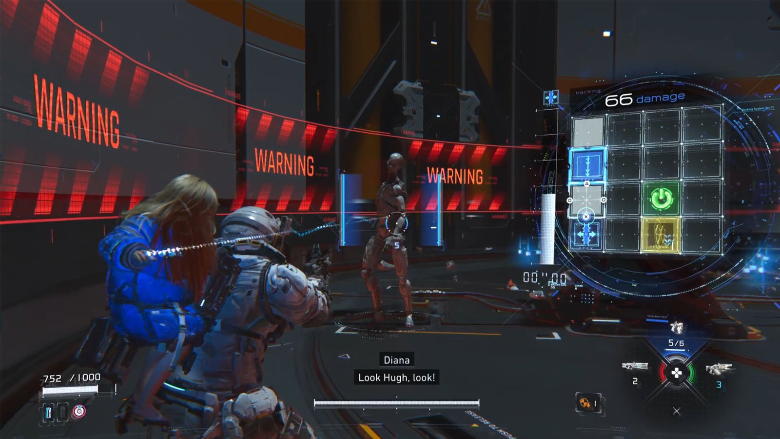 Pragmata Shooting and Hacking