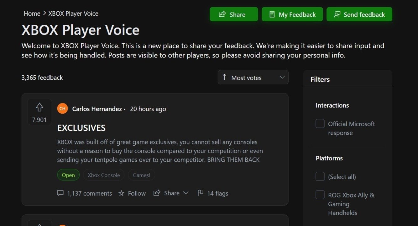 XBOX Player Voice