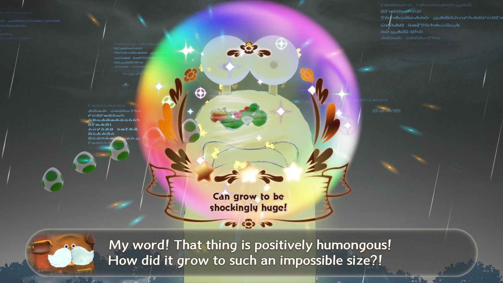 Yoshi finds a discovery in Yoshi and the Mysterious Book
