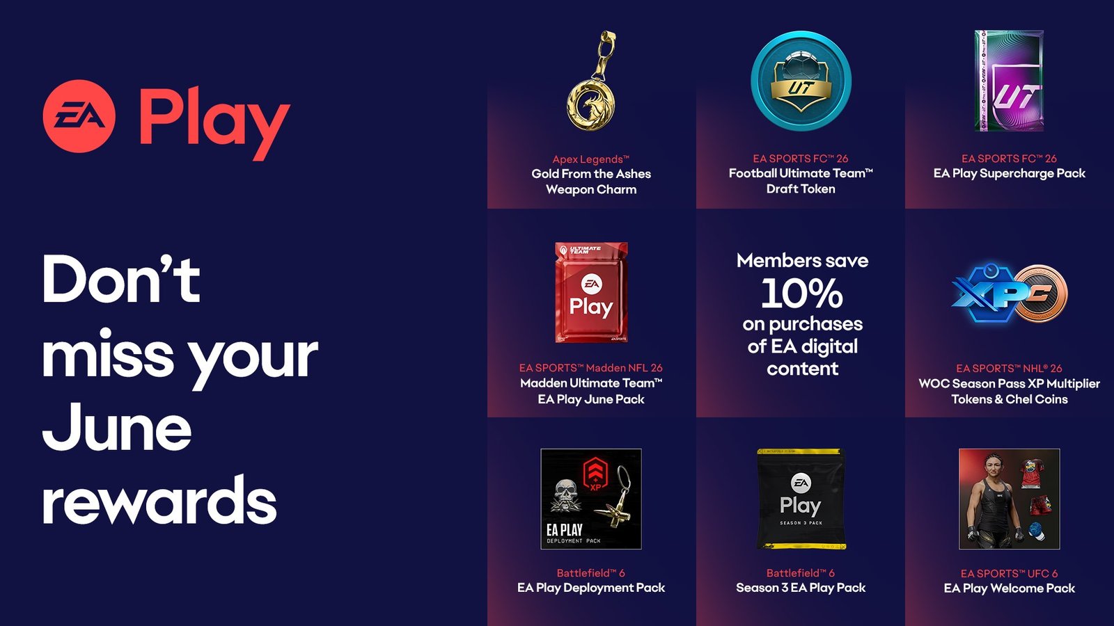 EA Play June 2026 Rewards