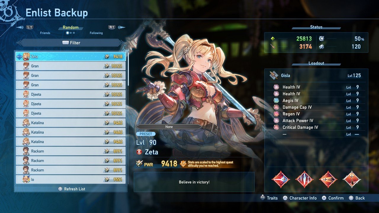 Granblue Fantasy: Relink – Endless Ragnarok Backup