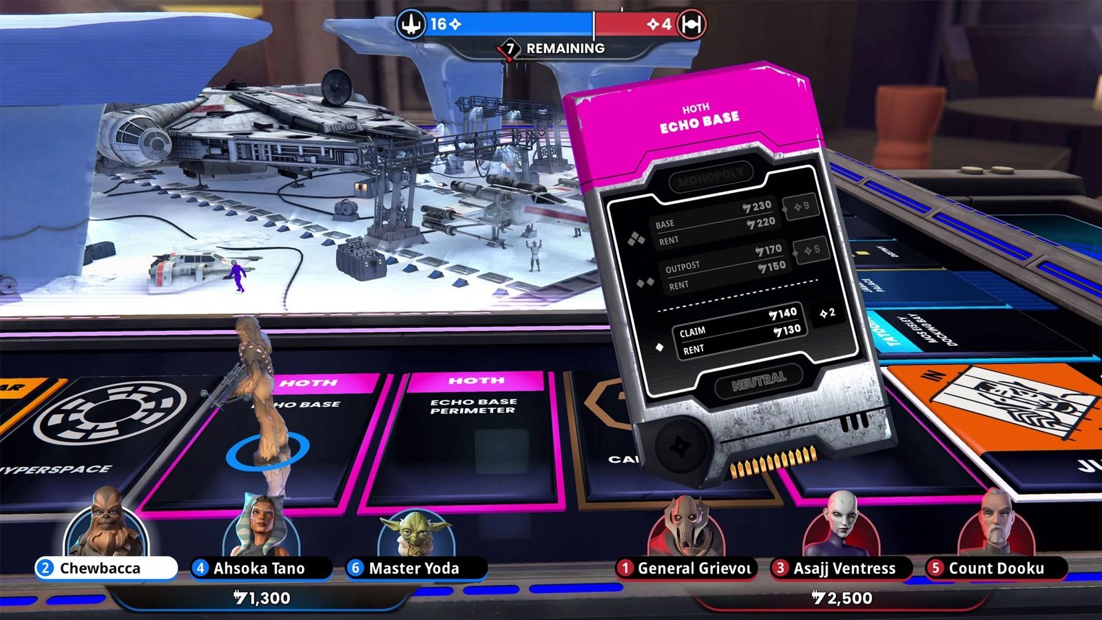 MONOPOLY: Star Wars Heroes vs. Villains Property