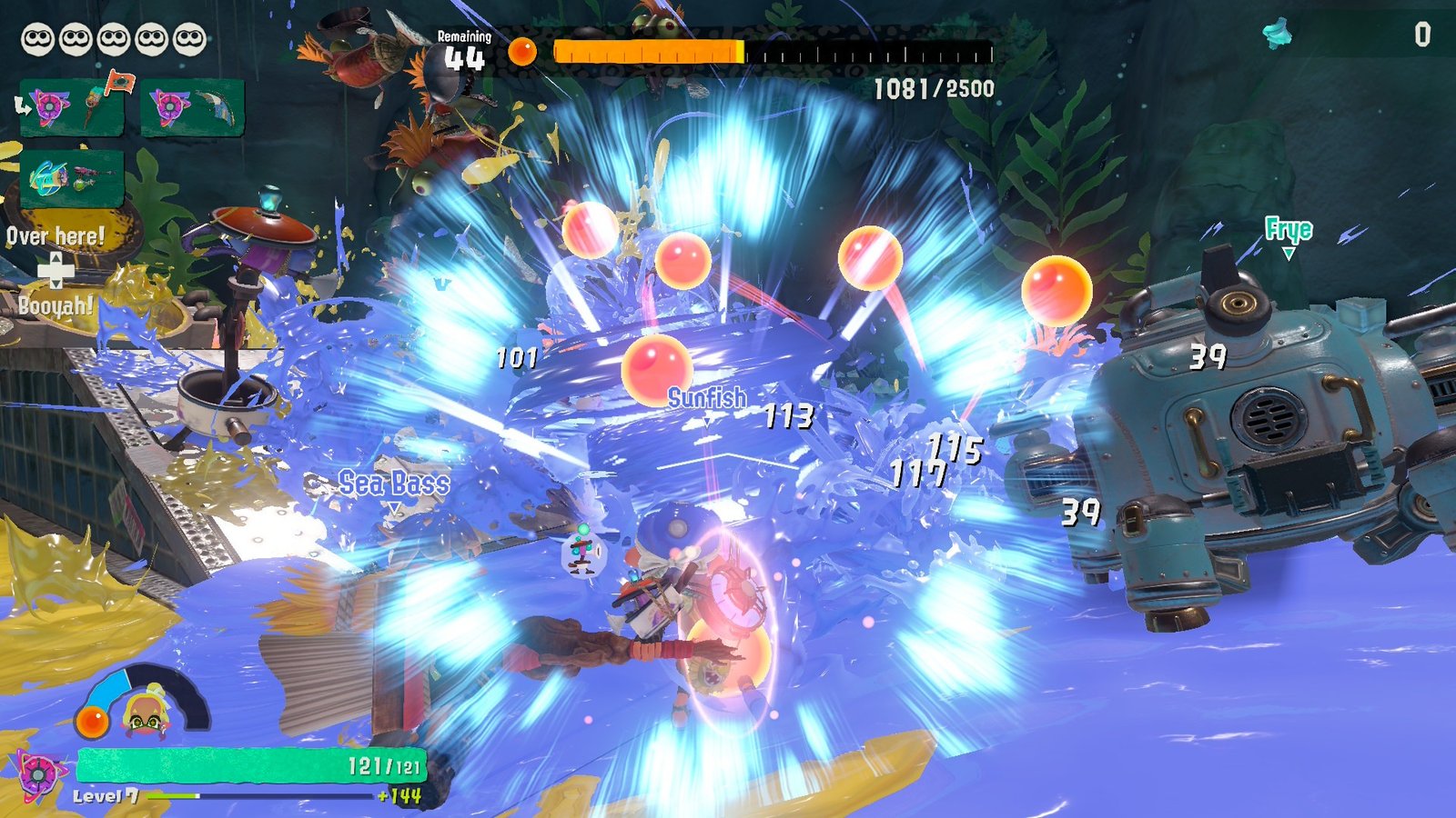 Splatoon Raiders - explosion