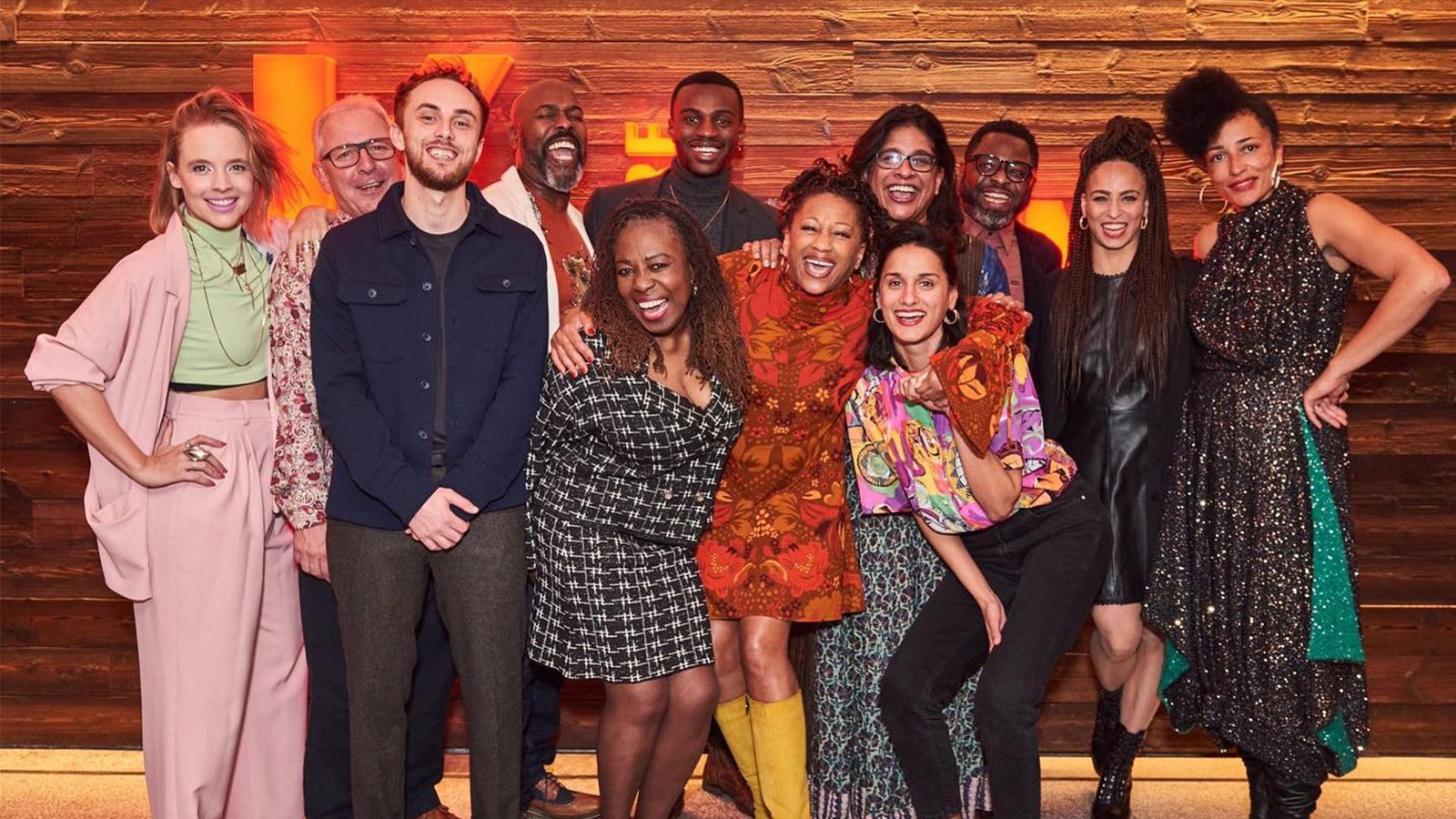 Theo Solomon and the cast of The Wife of Willesden