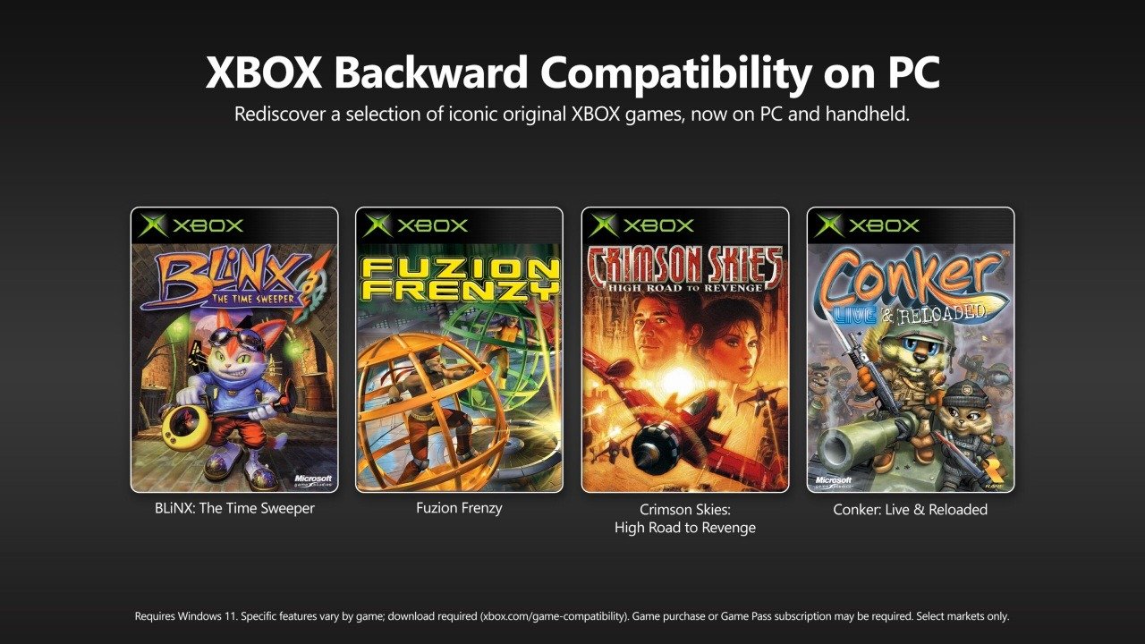 Xbox Backward Compatibility on PC Launches With Four Original Classics
