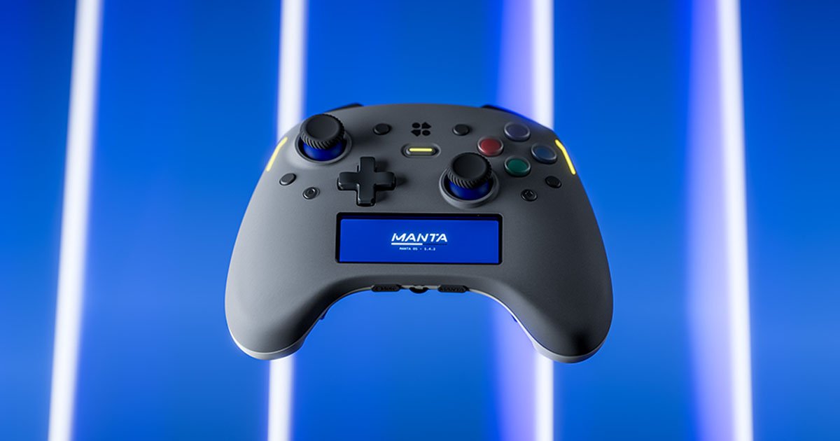 Genki Reveals Manta, Its First Pro Controller With TMR Sticks, 8000Hz Polling & an Onboard Display