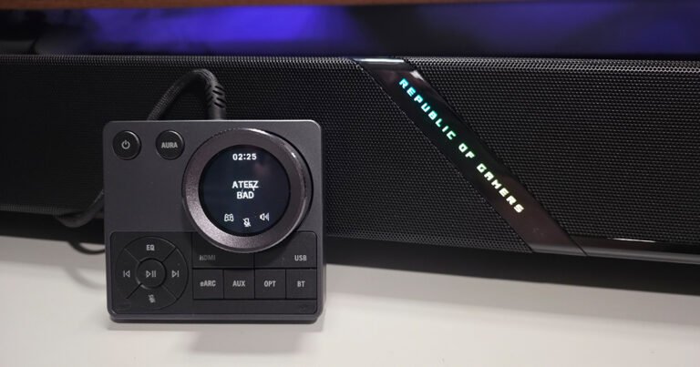 ASUS ROG Gjallar Gaming Soundbar Review Big Sound With Rough Edges
