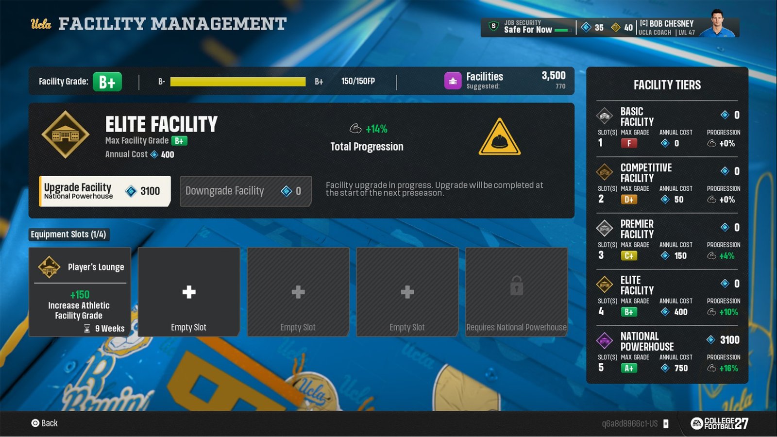 EA Sports College Football 27 Facilities
