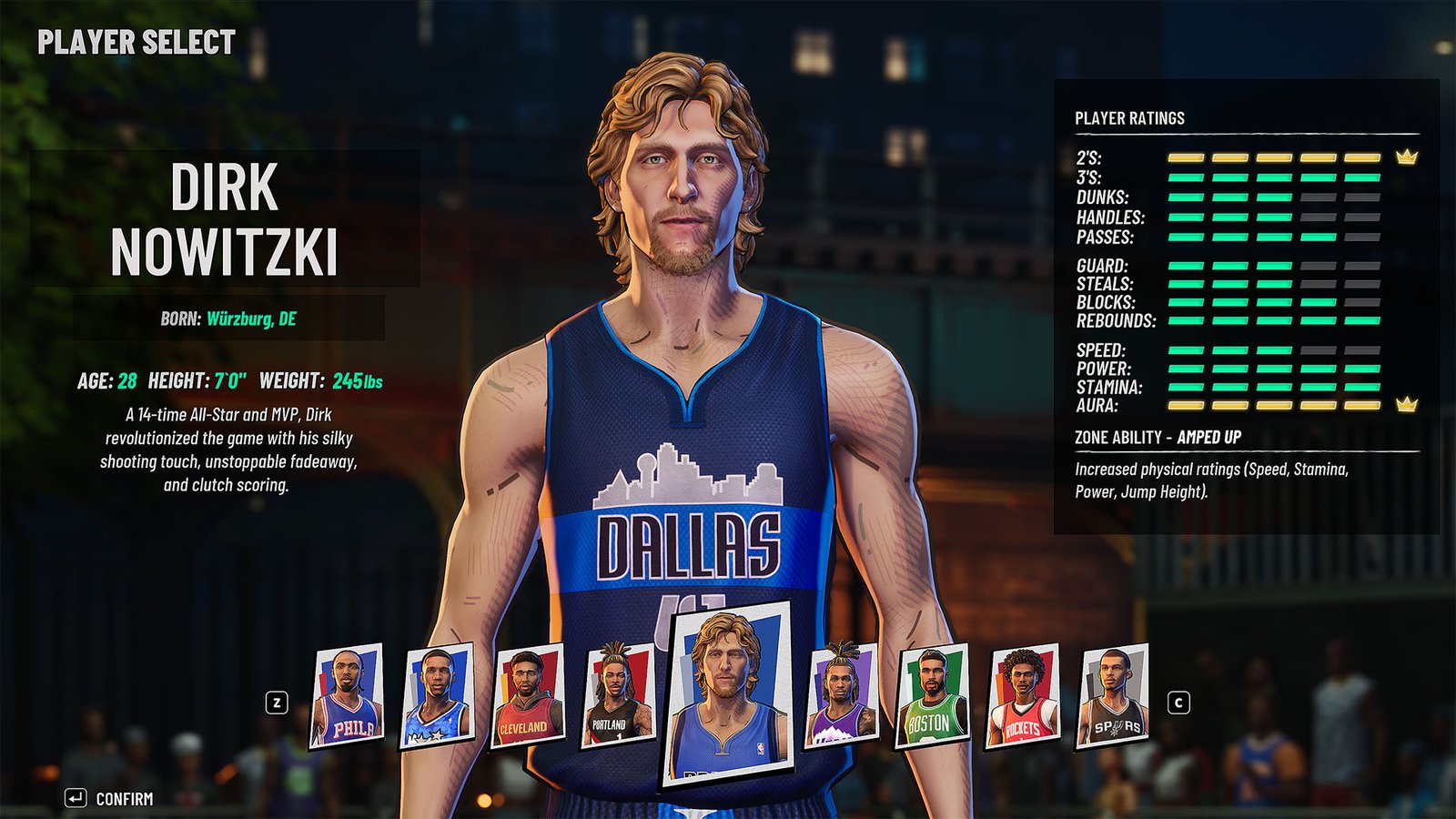 NBA The Run Legends Update Dirk Nowitzki