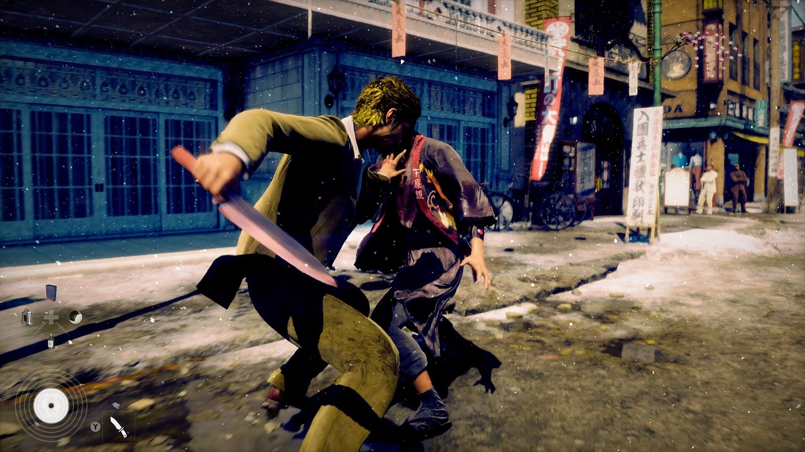 Stranger Than Heaven combat gameplay with a blade