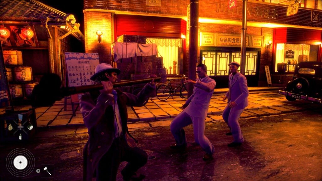 Stranger Than Heaven combat gameplay in a street at night