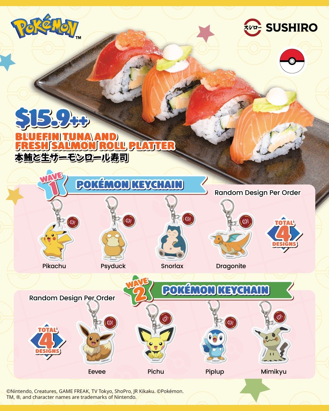 Sushiro Pokémon Singapore Campaign Begins September 10