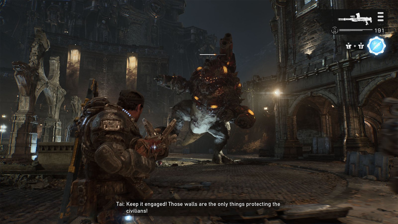 Gears of War: E-Day Brumak Boss Fight