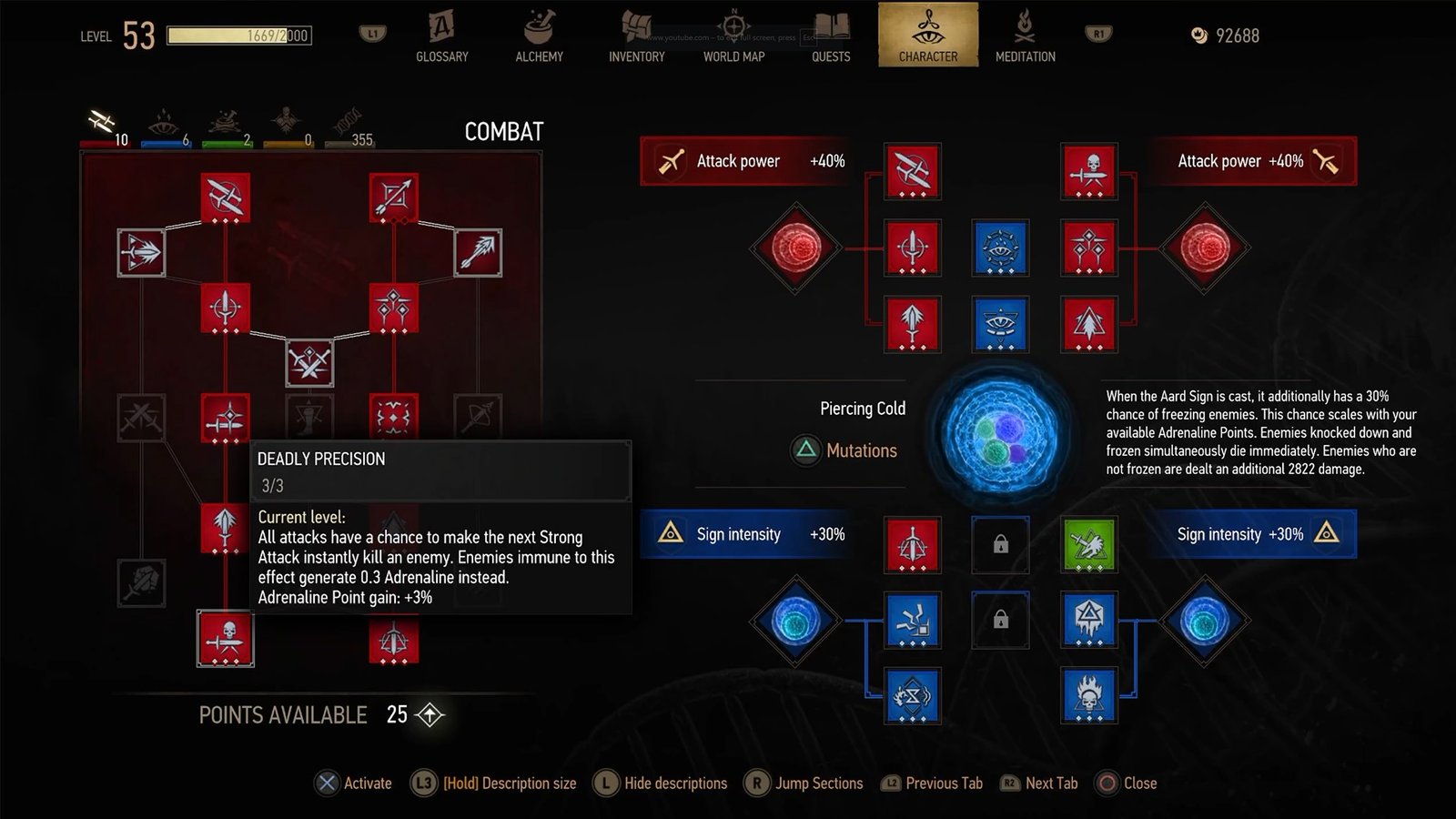 The Witcher 3: Wild Hunt Remastered Review Skill Tree